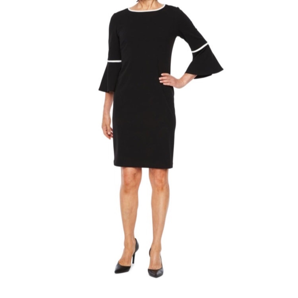 3/4 Bell Sleeve Sheath Dress